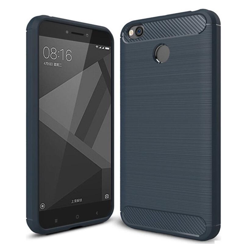 iPAKY Carbon Rugged Armor Case Blue (Xiaomi Redmi 4X) - Image 1