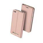 DUX DUCIS SkinPro Wallet Case Θήκη Πορτοφόλι με Δυνατότητα Stand + Tempered Glass - Ροζ Χρυσή (Xiaomi Redmi 4A)