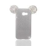 3D Mouse Ears Strass Soft Case - Grey (Samsung Galaxy A3 2017)
