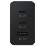 Samsung Φορτιστής Χωρίς Καλώδιο Trio 65W με Θύρα USB-A και 2 Θύρες USB-C Black (EP-T6530) - Image 2