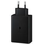 Samsung Φορτιστής Χωρίς Καλώδιο Trio 65W με Θύρα USB-A και 2 Θύρες USB-C Black (EP-T6530) - Image 3