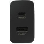 Samsung Φορτιστής Χωρίς Καλώδιο 35W Duo με Θύρα USB-A και USB-C Black (EP-TA220) - Image 2