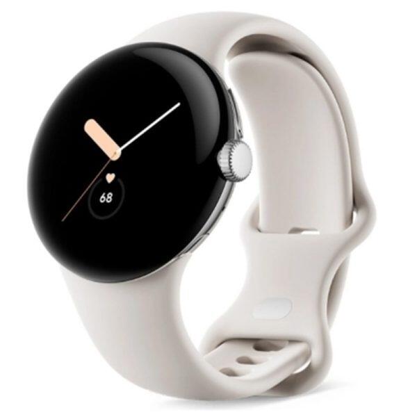 ΒΙΤΡΙΝΑΣ – Google Pixel Watch Stainless Steel 41mm Polished Silver case/Chalk Active band