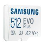 Samsung Evo Plus (2021) microSDXC 512GB Class 10 U3 V30 A2 UHS-I with Adapter