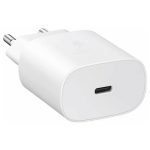 Samsung Φορτιστής με Θύρα USB-C και Καλώδιο USB-C 25W White (EP-TA800X)