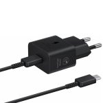 Samsung Φορτιστής με Θύρα USB-C και Καλώδιο USB-C 25W Power Delivery (EP-T2510XBE) Black