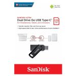 Sandisk Ultra Dual Drive Go 128GB USB 3.1 Stick με σύνδεση USB-C & USB-A Black