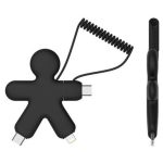 Xoopar Buddy Eco Friendly Multi USB Cable Black