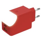 Xoopar Ice-G Gan charger GRS 65W 1xUSB A & 1xUSB C & Torch Red