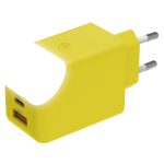 Xoopar Ice-G Gan charger GRS 65W 1xUSB A & 1xUSB C & Torch Yellow