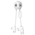 Xoopar Jelly Mini Eco Friendly Anti Stress & Multi USB Cable White