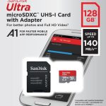 SanDisk Ultra microSDXC 128GB C10 U1 A1 UHS-I 140MB/s