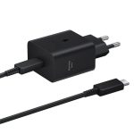 Samsung Φορτιστής 45W με Θύρα USB-C και Καλώδιο USB-C Black (EP-T4511X)