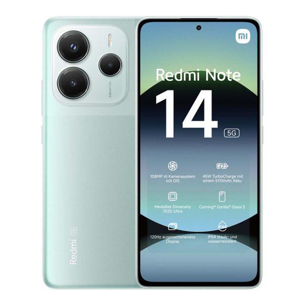 Xiaomi Redmi Note 14 5G 8/256GB Dual Sim Coral Green Global Edition