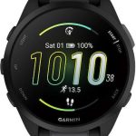 Garmin Forerunner 165 43mm Αδιάβροχο Smartwatch με Παλμογράφο Black/Slate Gray