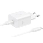 Samsung Φορτιστής 45W με Θύρα USB-C και Καλώδιο USB-C σε USB-C Power Delivery White (EP-T4511XWEGEU)