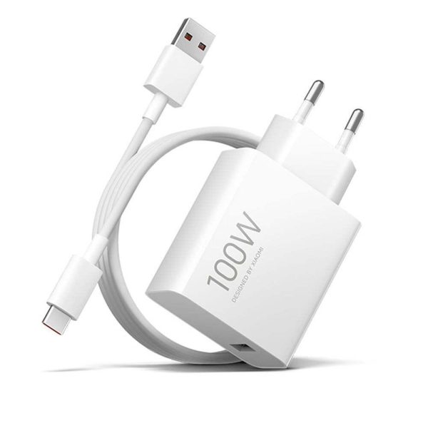 Xiaomi Φορτιστής με Θύρα USB-A και Καλώδιο USB-C 100W White (Bhr095Veu)