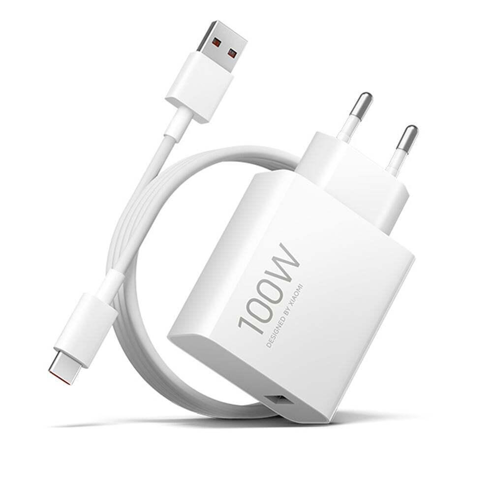 DR737194-1 Xiaomi Φορτιστής με Θύρα USB-A και Καλώδιο USB-C 100W White (Bhr095Veu) - Image 1