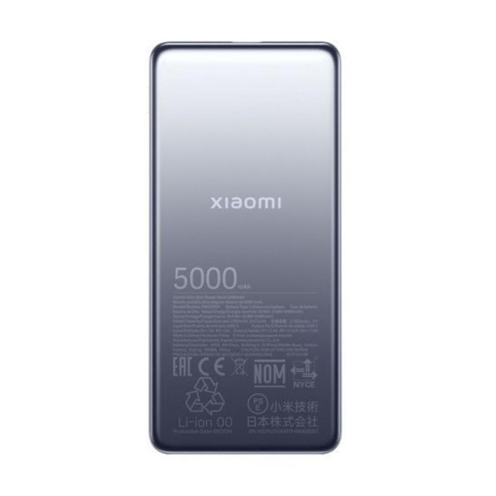 DR737869-1 Xiaomi Power Bank Ultra Slim 5000 20W με Θύρα USB-C Gray - Image 1